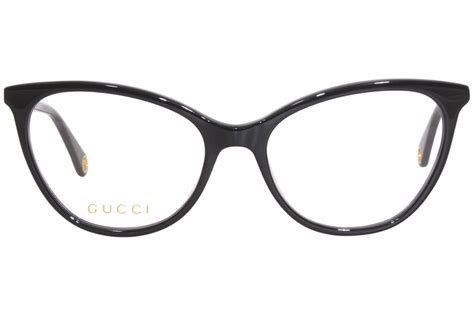 gucci 10790|Gucci GG1079O 001 Eyeglasses Women's Black Full Rim Cat .